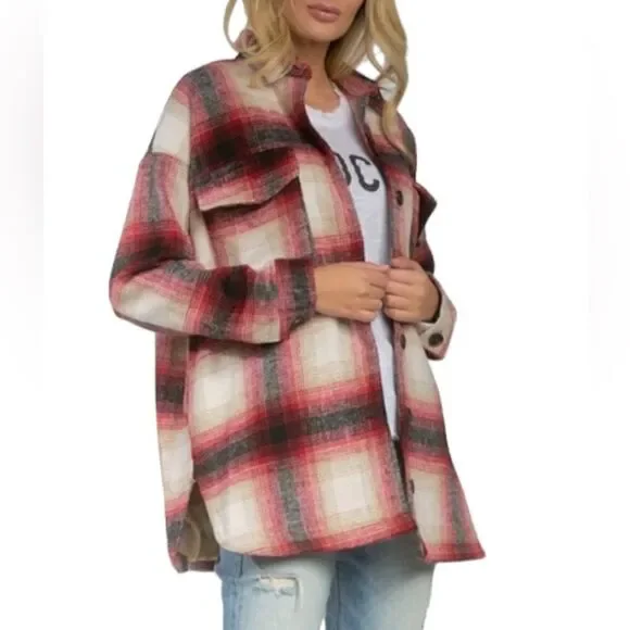 ELAN Riley Plaid Jacket / Shacket - Picture 1 of 13
